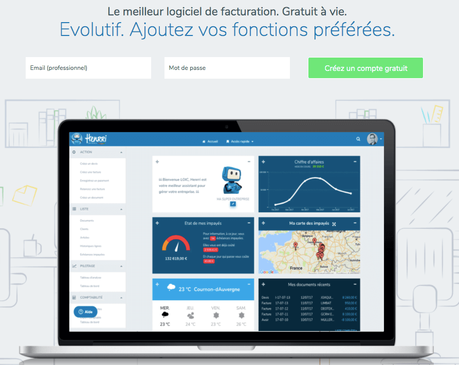 henrri facture gratuit