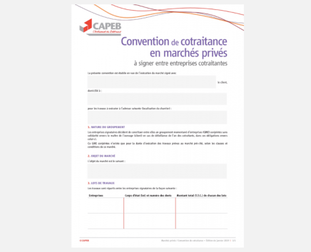 contrat de cotraitance