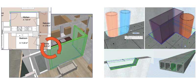 fonctionnalités archicad