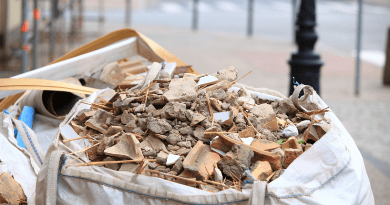 tri des déchets de chantier