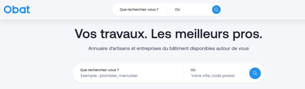 annuaire obat travaux