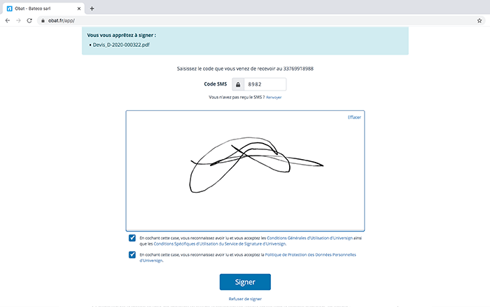 Signature électronique