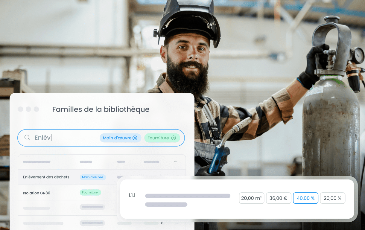 Bibliotheque de prix batiment