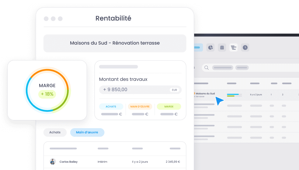 Export comptable - suivi de la rentabilité