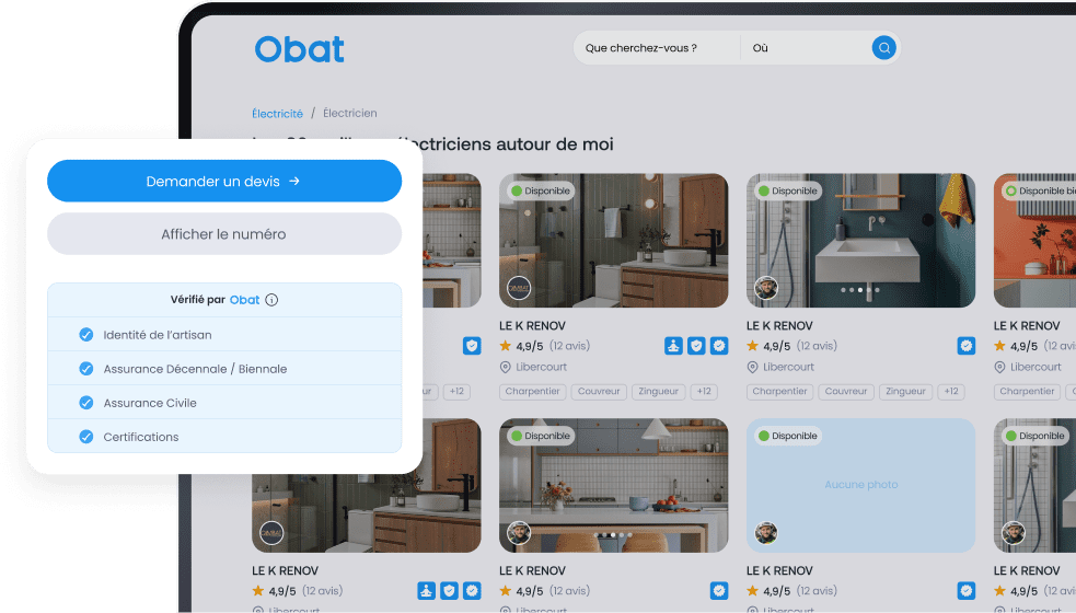 Fiche annuaire batiment Contact simple