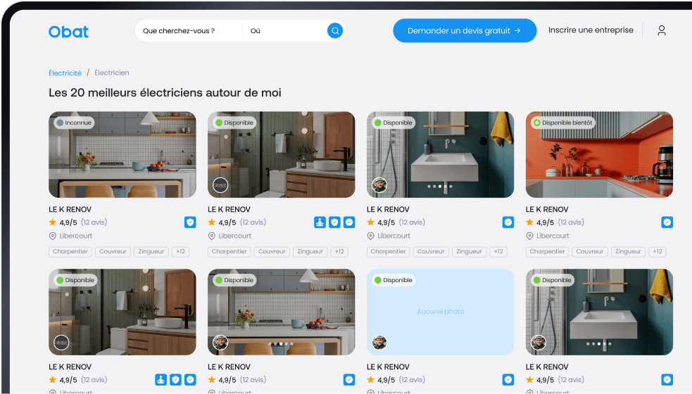 Fiche annuaire batiment Visibilite en ligne