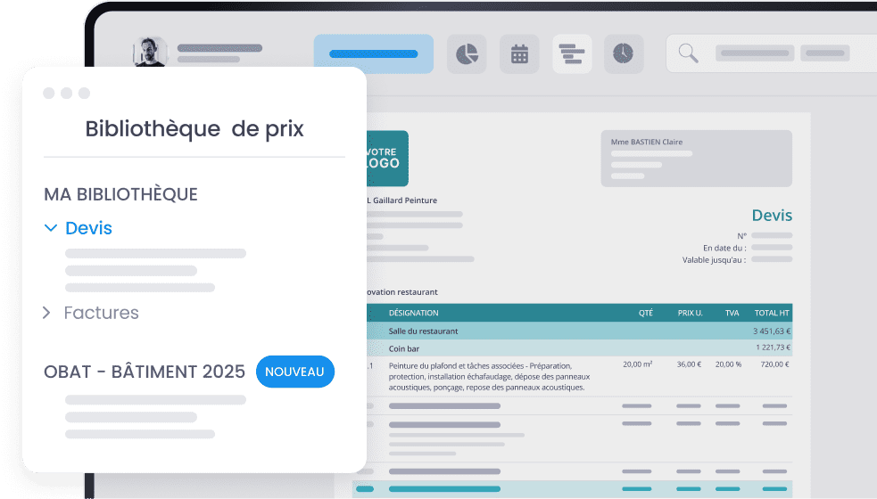 bibliotheque de prix batiment