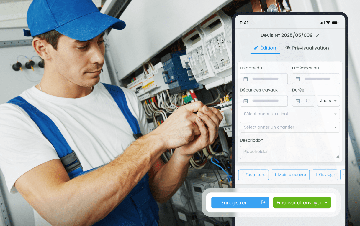 application mobile batiment